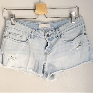 BP. | Distressed Light Wash Denim Short Shorts